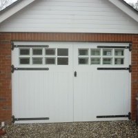 Basingstoke hardwood bespoke garage doors